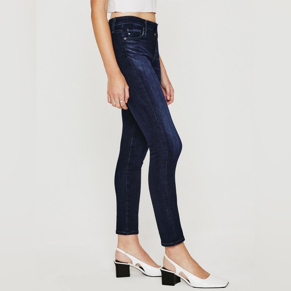 AG Adriano Goldschmied The Prima Ankle Mid Rise Cigarette Jeans Concord Size 25 - Picture 2 of 13